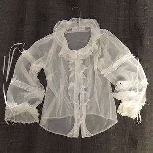 Frilly Sheer Lolita Blouse